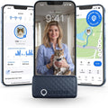– Collier GPS Chat Connecté Mini | N° 1 Des GPS Pour Chats | Localisation GPS En Direct | Historique De Localisation Et Fonction Territoire | Collier De Sécurité Inclus (Bleu Foncé)