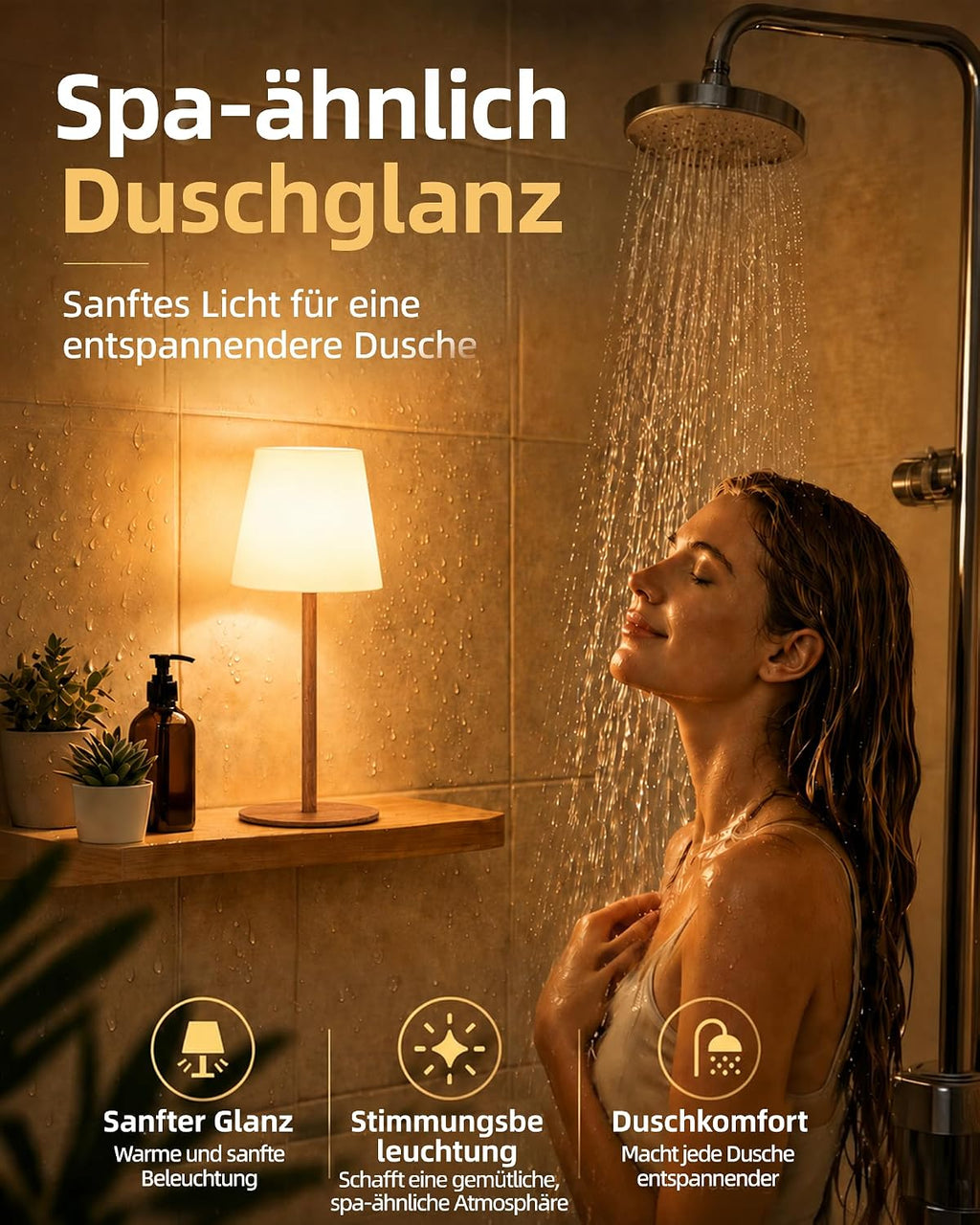 Lampe De Chevet Sans Fil Tactile, Lampe De Table LED Rechargeable USB-C Avec Batterie 4500Mah, Dimmable 3 Couleurs, Lampe Portable Pour Chambre, Salon, Extérieur (Couleur Noyer 1 Pièce)