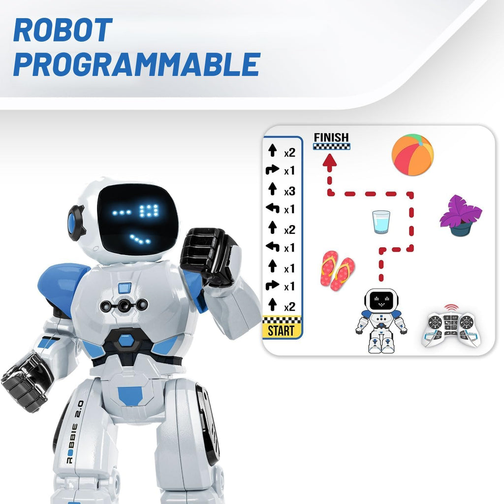 - Robbie | Robot Enfant | Robot Telecommande Et Programmable Jusqu'À 50 Actions | Jouet Enfant 5 Ans Garçon | Jouet Fille 5 Ans Et Plus