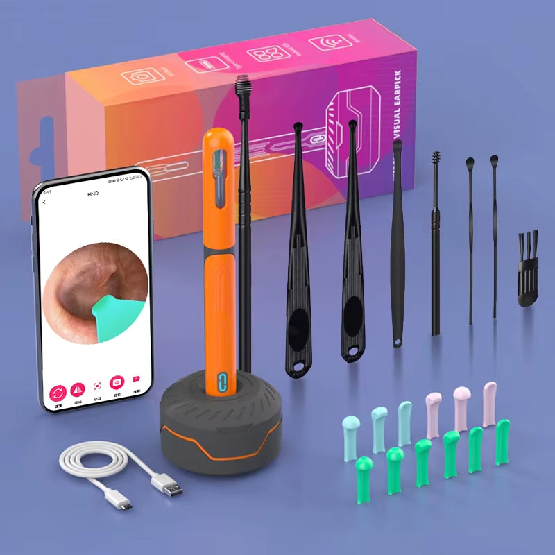 Otoscope Caméra Nettoyeur D'Oreille HD — Sans Fil