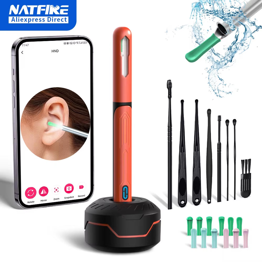 Otoscope Caméra Nettoyeur D'Oreille HD — Sans Fil