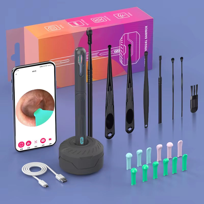 Otoscope Caméra Nettoyeur D'Oreille HD — Sans Fil