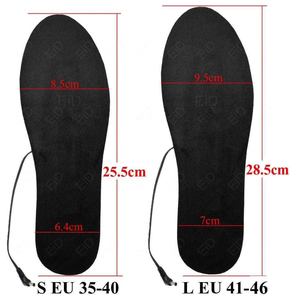 USB Heating Insoles Feet Winter Warm Heated Insoles Sport Outdoor Heat Insoles Shoes Pads for Skiing Washable Warm Thermal Pads