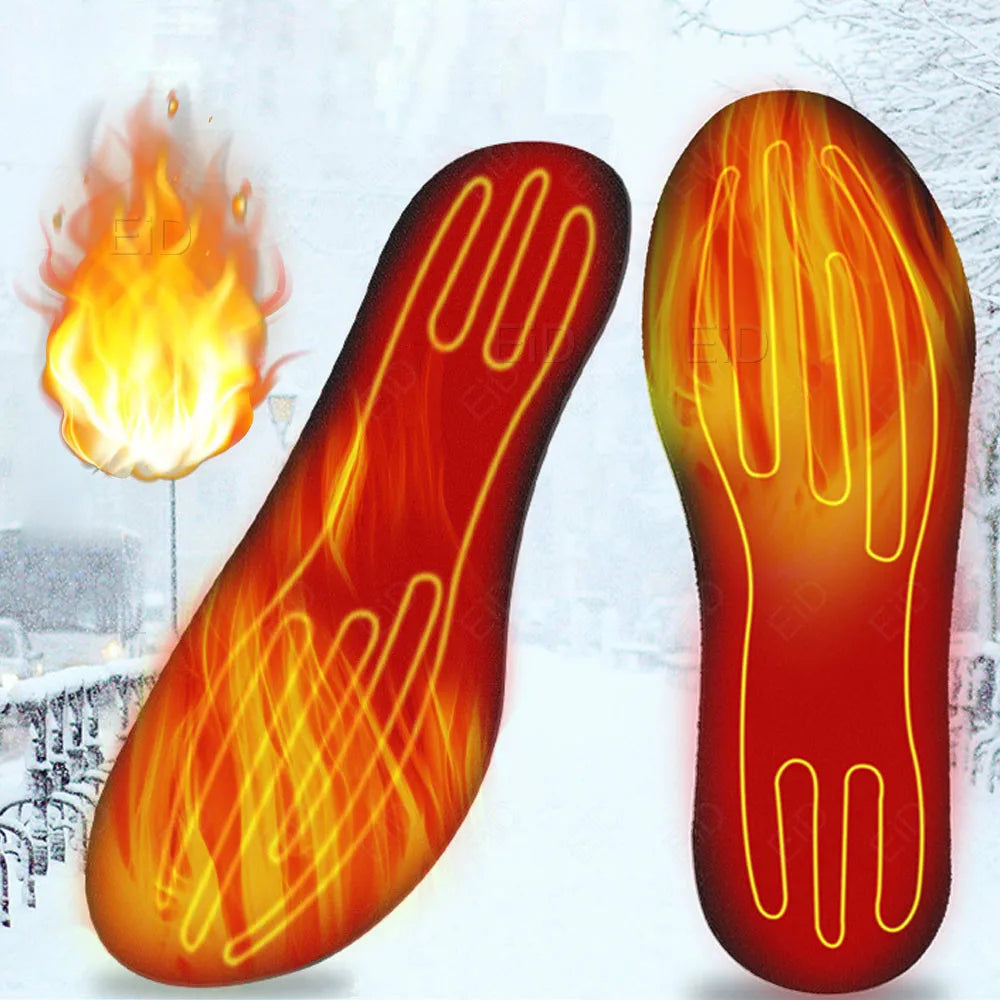 USB Heating Insoles Feet Winter Warm Heated Insoles Sport Outdoor Heat Insoles Shoes Pads for Skiing Washable Warm Thermal Pads