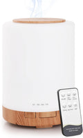 300ML Diffuseur Huiles Essentielles, Humidificateur D'Air Chambre Arrêt Automatique / 3 Réglages De Minuterie, Pour La Maison, Yoga, Bureau, Spa, Chambre, Grain De Bois Clair