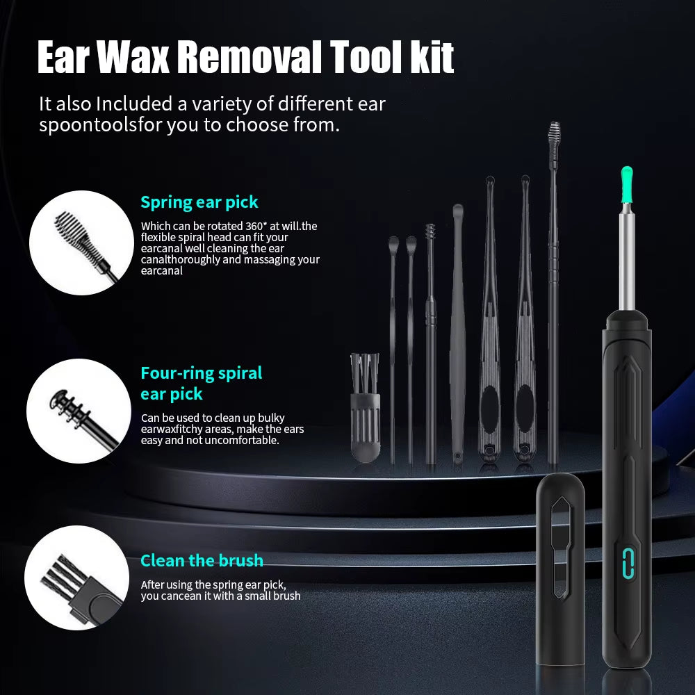 Otoscope Caméra Nettoyeur D'Oreille HD — Sans Fil