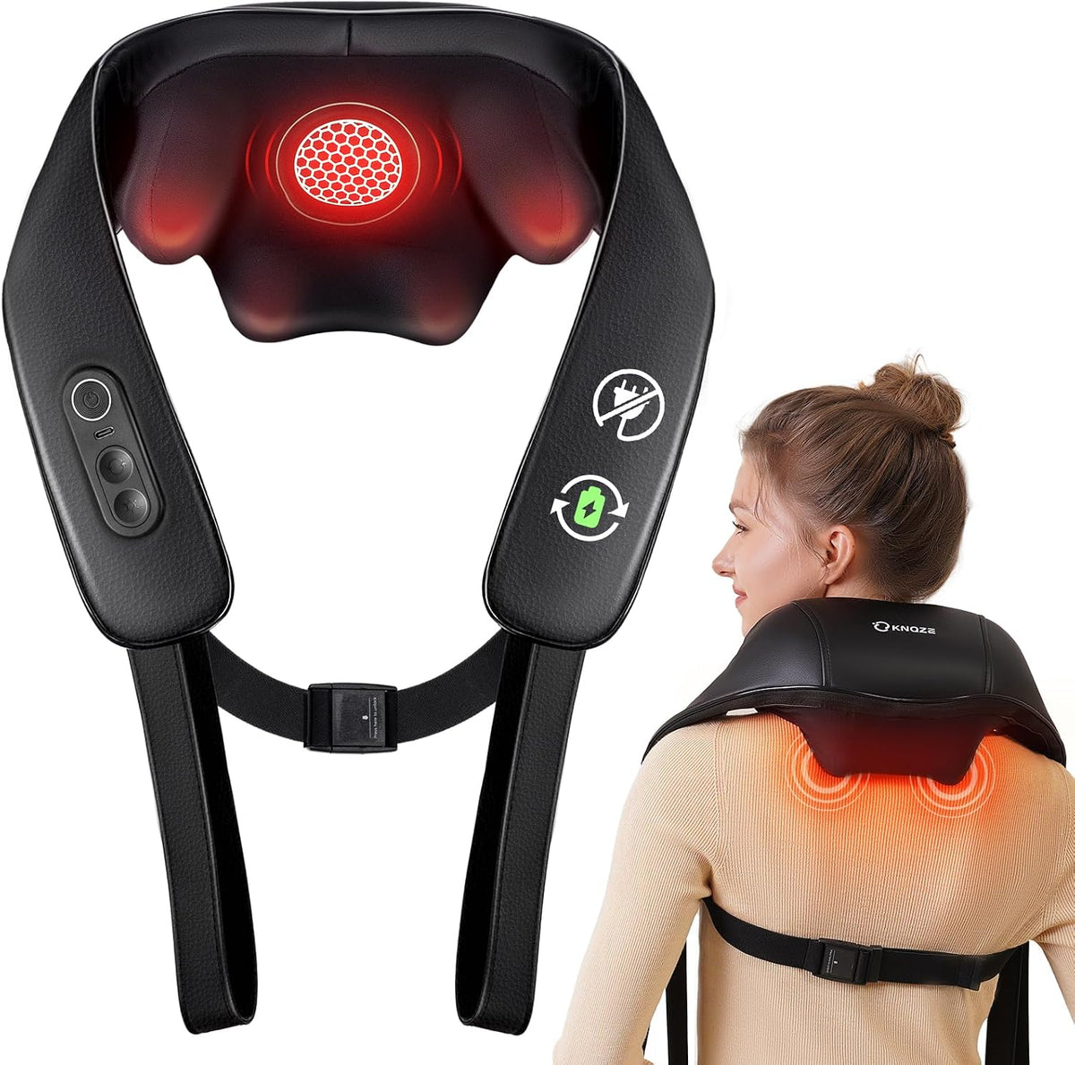 ® Masseur Cervical, Massage Shiatsu 4D Avec Pétrissage En Profondeur