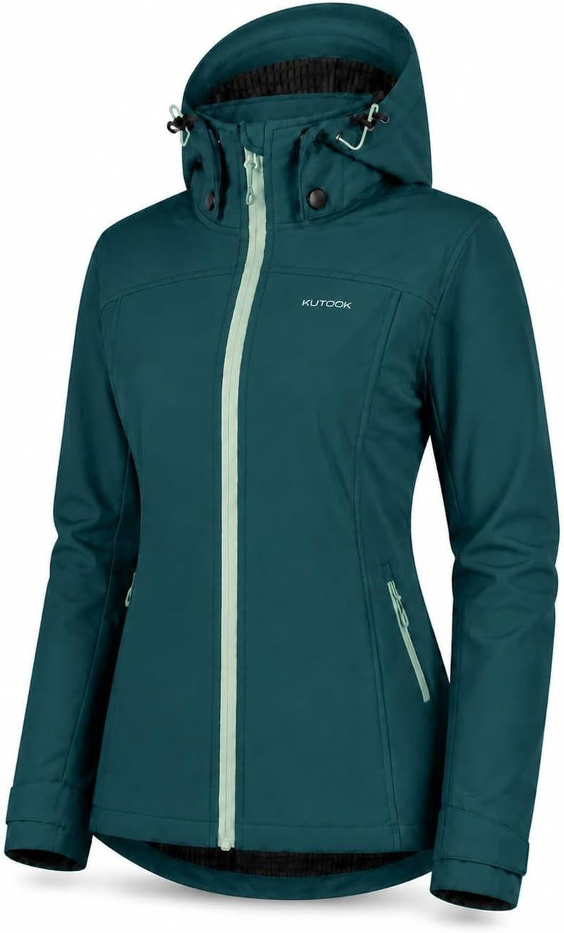 Veste Softshell Femme Chaud Imperméable​​ Et Coup Vent Pour Randonnée Ski HC402