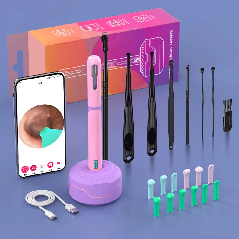 Otoscope Caméra Nettoyeur D'Oreille HD — Sans Fil