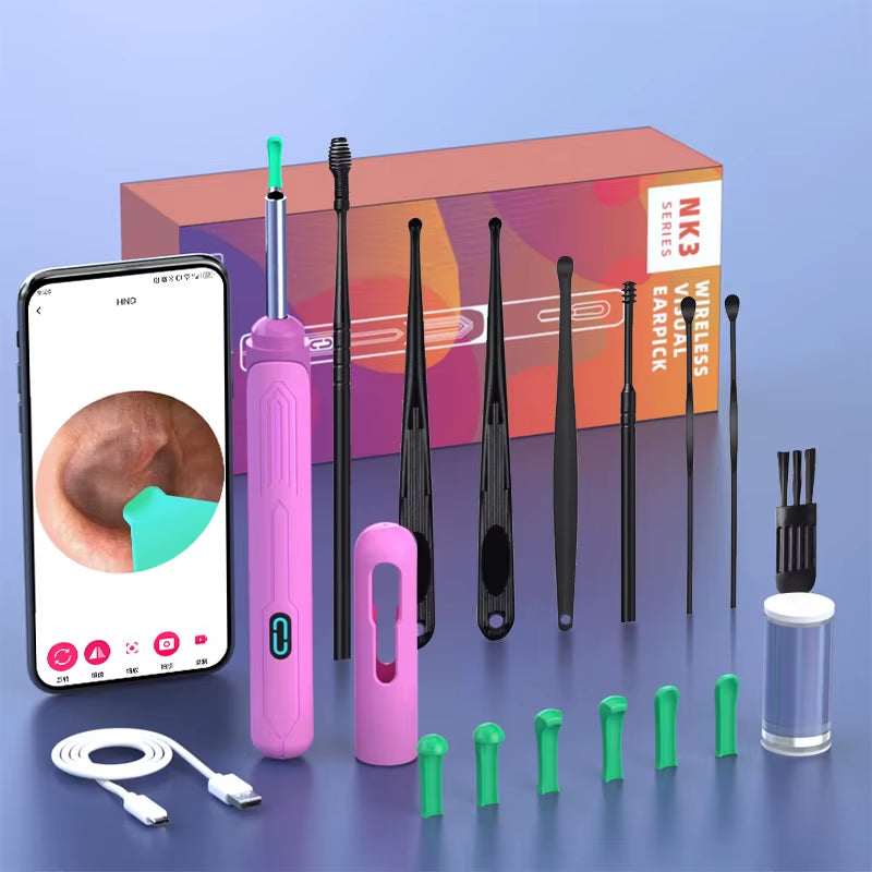 Otoscope Caméra Nettoyeur D'Oreille HD — Sans Fil