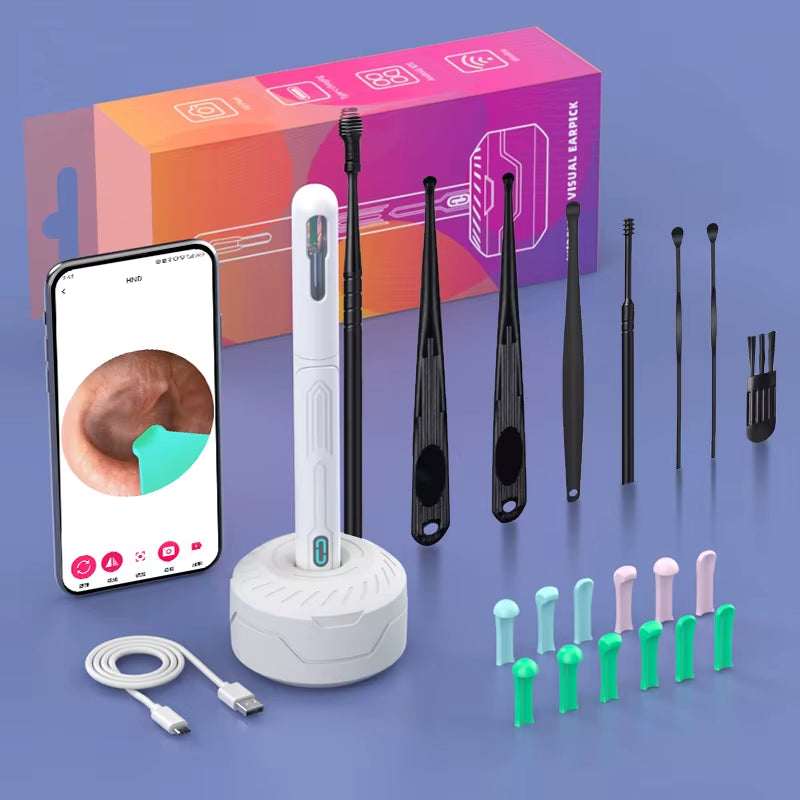 Otoscope Caméra Nettoyeur D'Oreille HD — Sans Fil